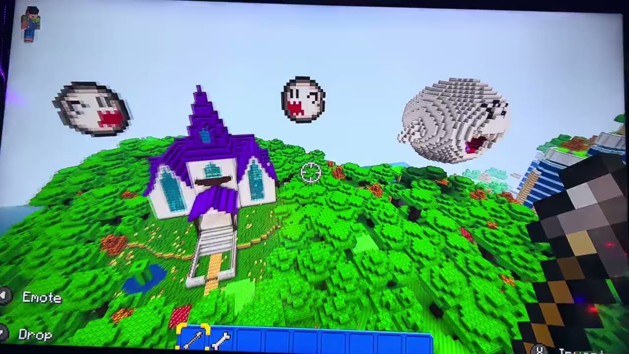 Exploring Minecraft Mario Mash Up Creative Mode Chill Video