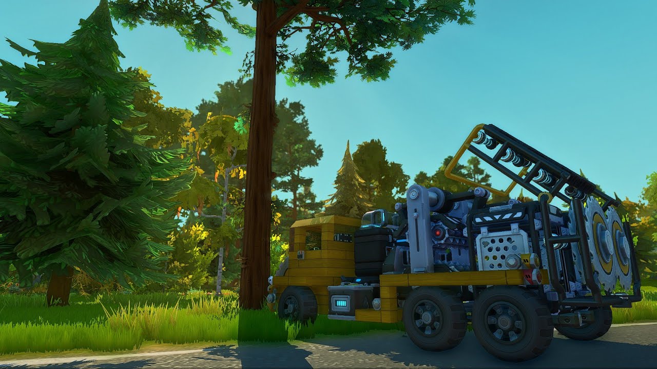 Testing The Wood Harvester | Scrap Mechanic Survival