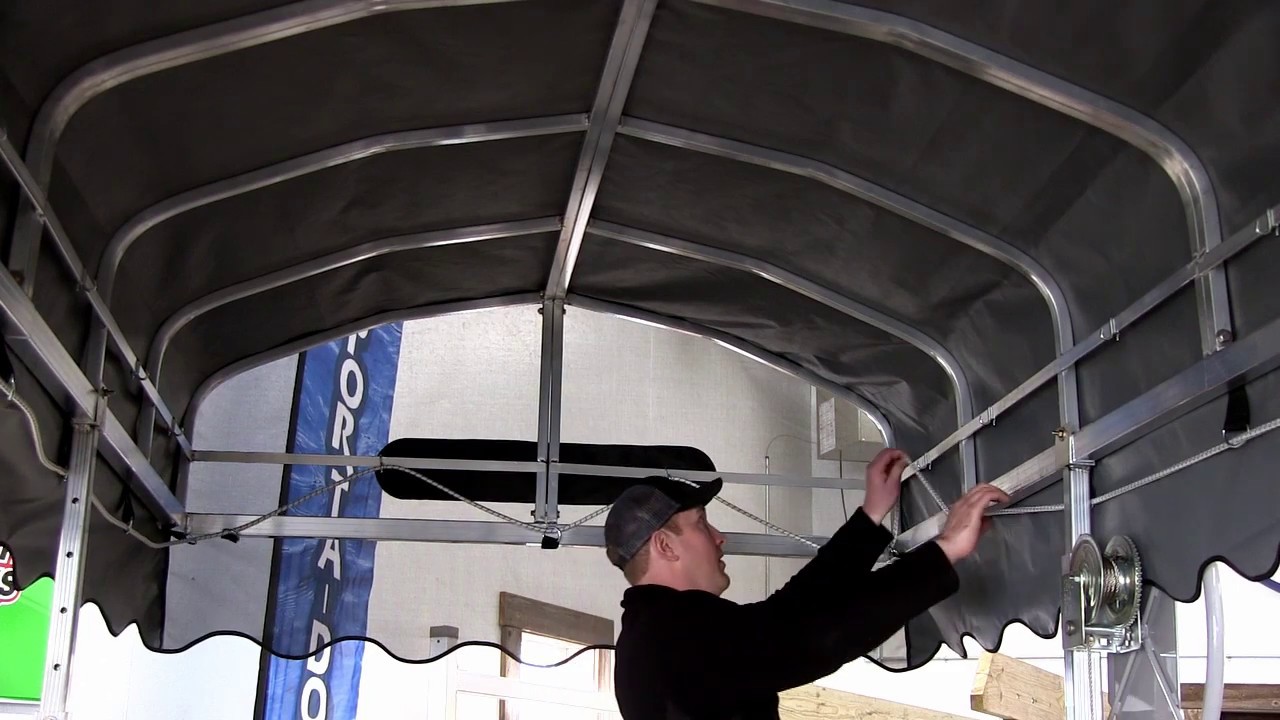 Porta-Dock Canopy Cover Installation