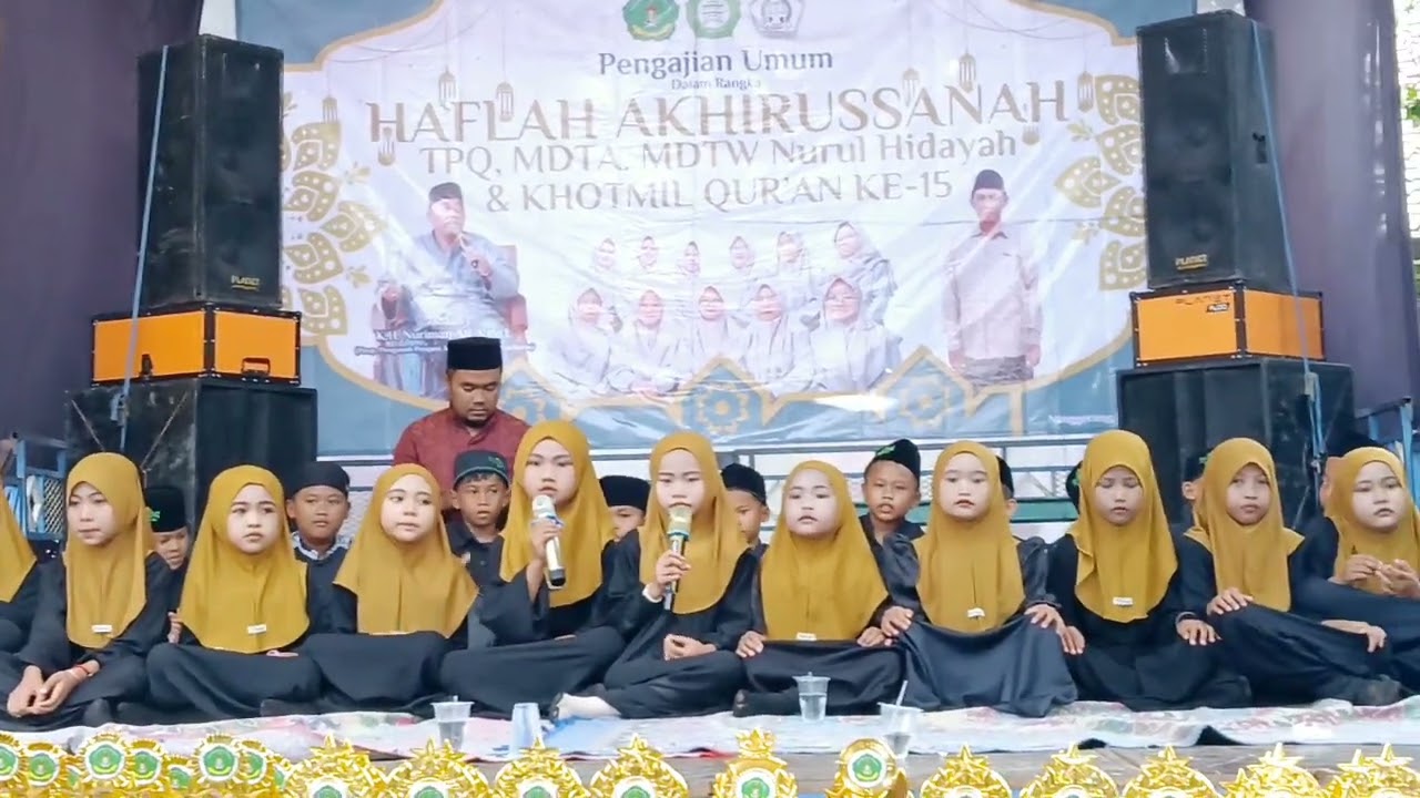 Penampilan Nadhom Tajwidul Quran oleh kelas 1 MDTA NURUL HIDAYAH Nanggerang Cikuya Banjarharjo Brebe