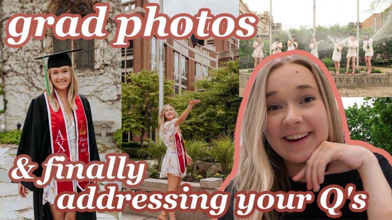 taking grad pics + FINALLY addressing my post-grad plans!!