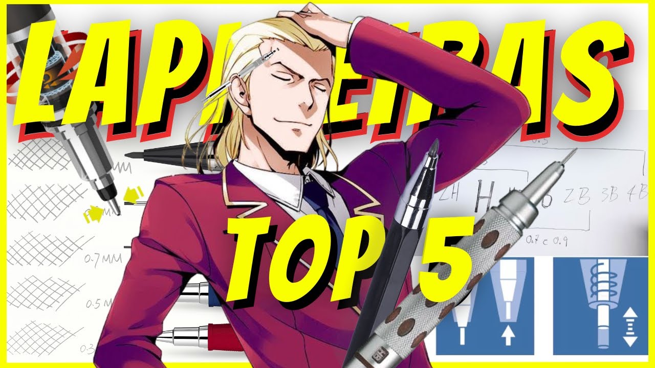 TUDO o que você PRECISA saber sobre LAPISEIRAS - (TOP 5 Lapiseiras para DESENHAR)