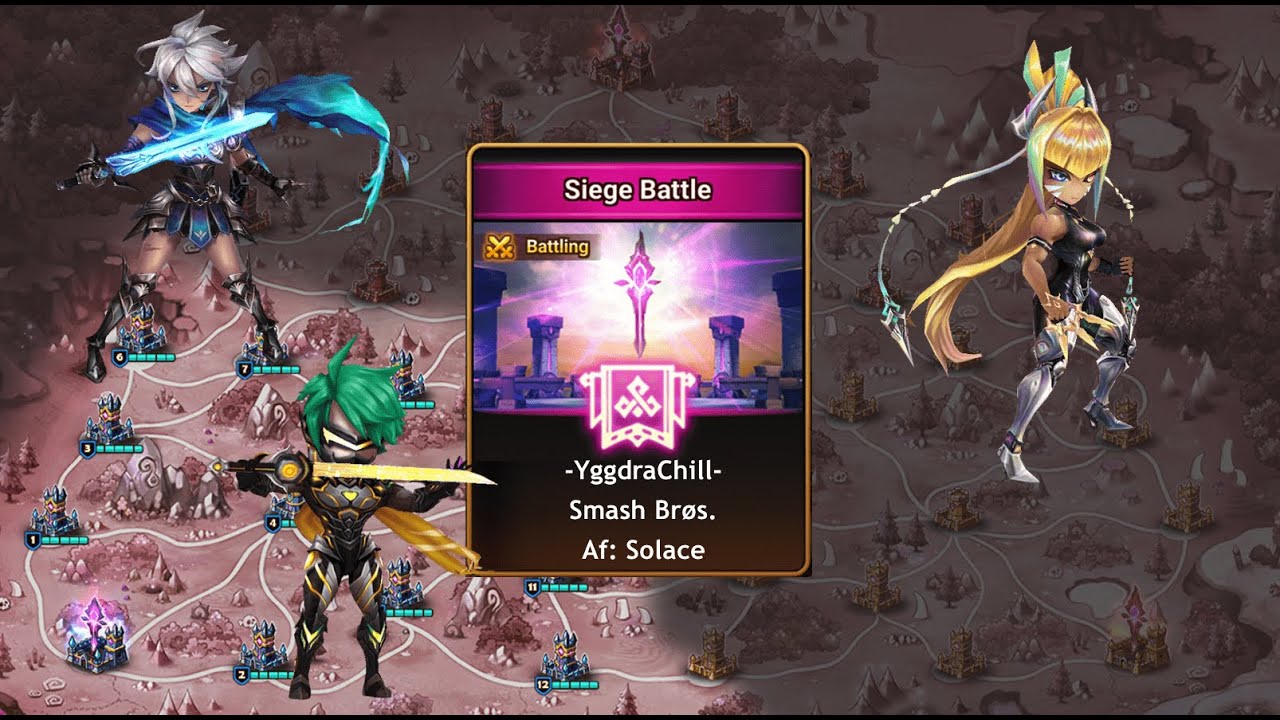 Mauvais matchmaking pour le dernier siège mais bon... - Siege Battle vs Smash Brøs. et Af: Solace
