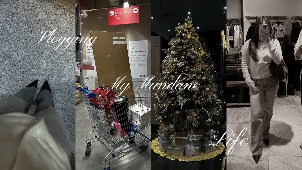 daily vlog 🌲🤎 dinnerware shopping, another trip to ikea, trying chobani for the first time, etc.