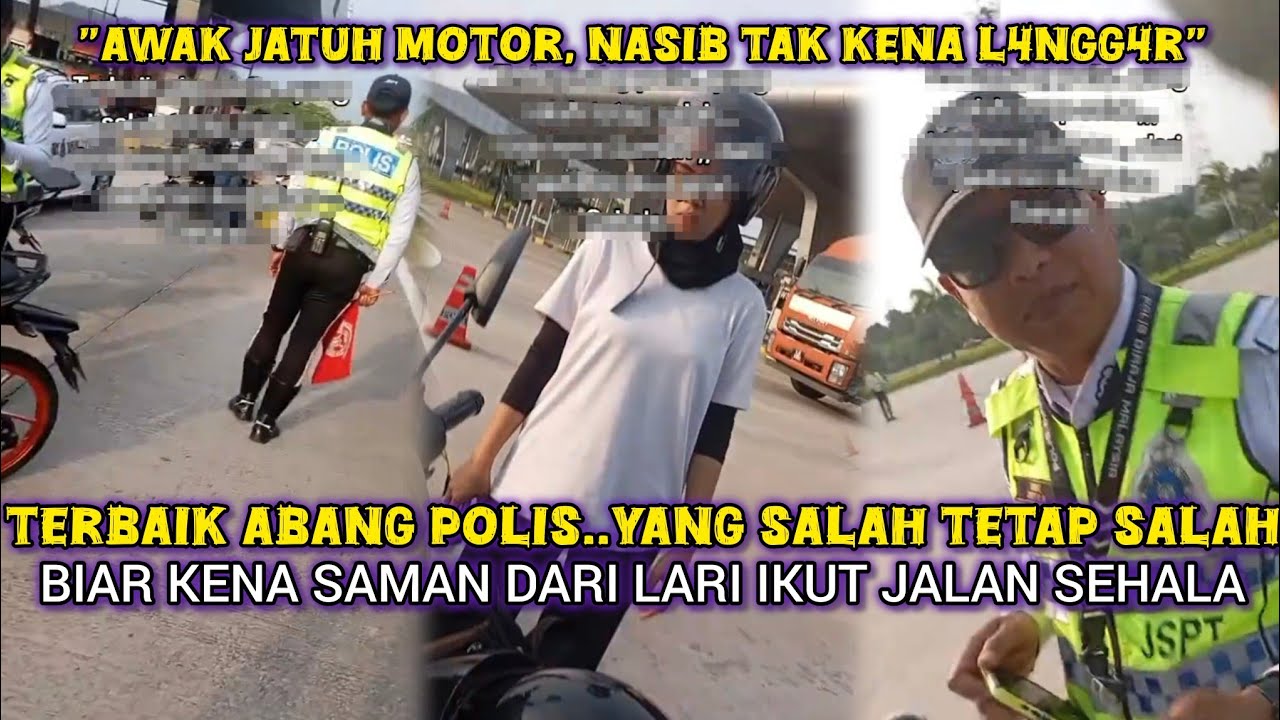 WANITA TAK PUAS HATI KENA SAMAN P0LIS, BUAT U-TURN JALAN SEHALA