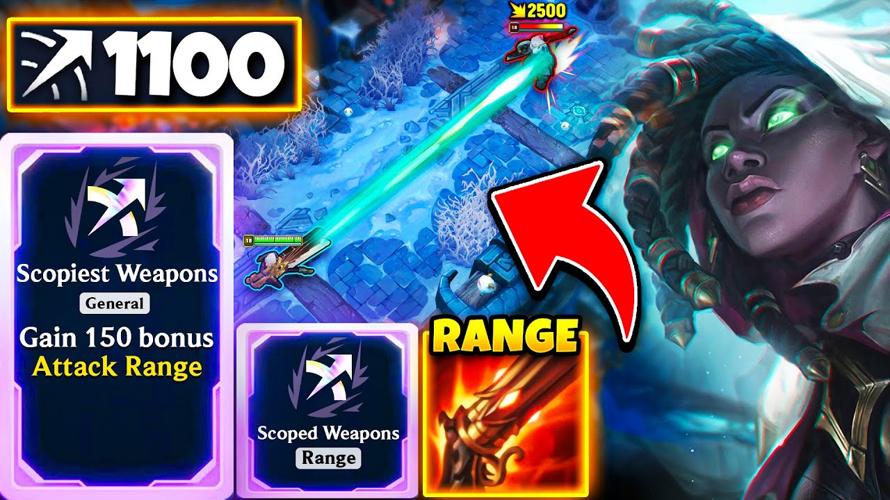 1,100 Attack Range Senna: Off Screen Global Auto Attacks | ARAM Mayhem