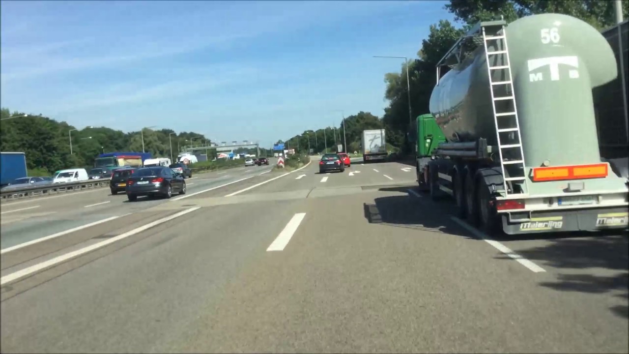 Autobahn A3 Leverkusen mit vs ohne Beleuchtung Teil 2