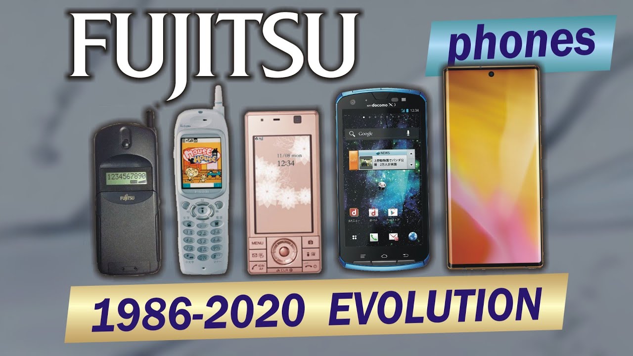 Fujitsu phones evolution 1986-2020 | 175 models | 15 commercials