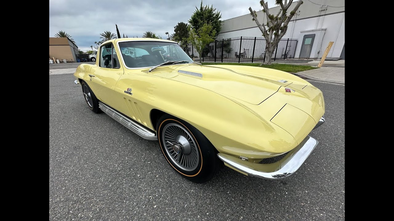 SOLD 1966 SUNFIRE YELLOW L72 CORVETTE COUPE