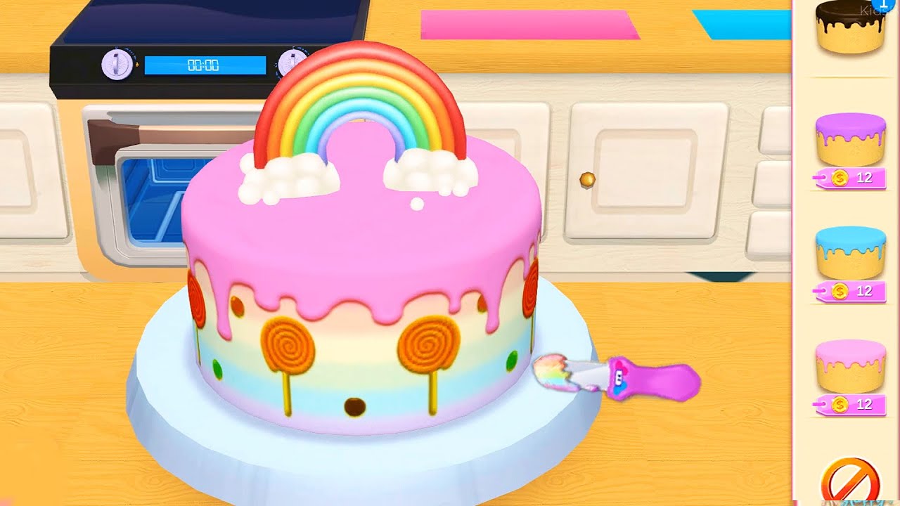 Cake 3d Decorating Game - Sweet Bakery Shop: Desserts, Cakes Design & Dress Up Game For girls