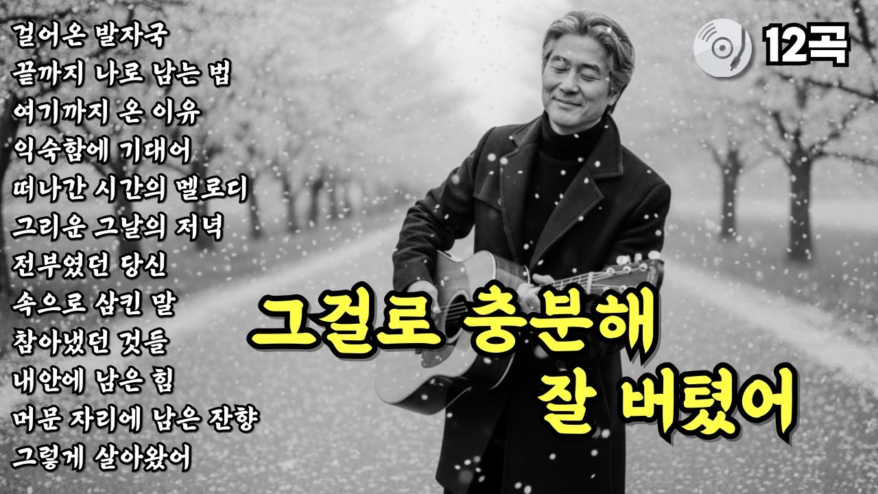✨그걸로 충분해 잘 버텼어 | 눈물로 버틴 세월 | 위로가 되는 노래 | 중년감성 트로트 발라드 12곡 모음