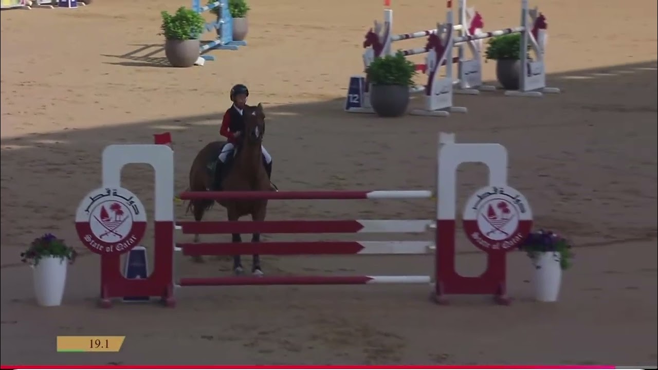 Yassin Khalifa & Camelija at Al Shaqab,130 cm class. Clear round 🏆 FEI