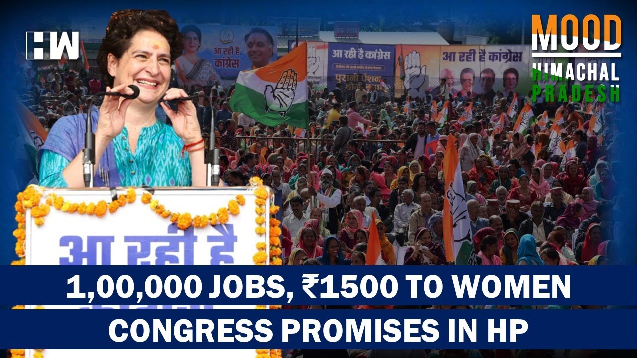 Mood Himachal: Priyanka Gandhi Promises 1 Lakh Jobs, OPS and ₹1500 To Women If Congress Wins |