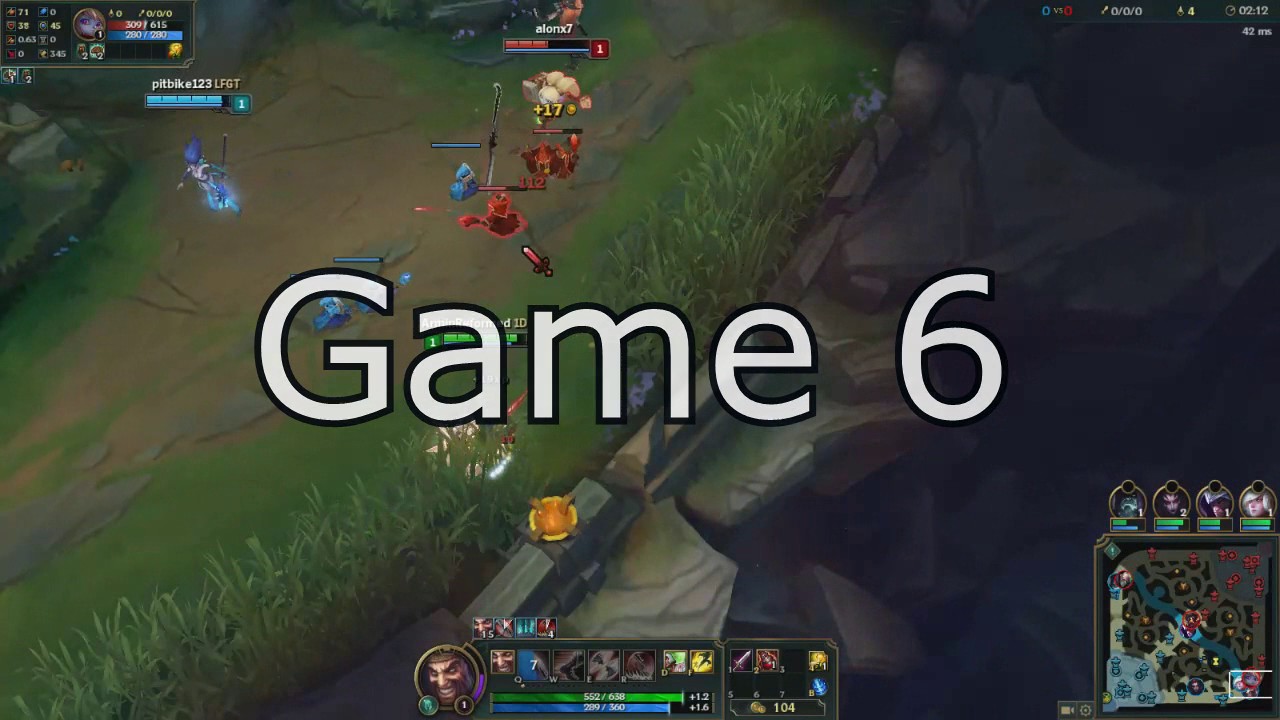 Draven 10-0 Placements