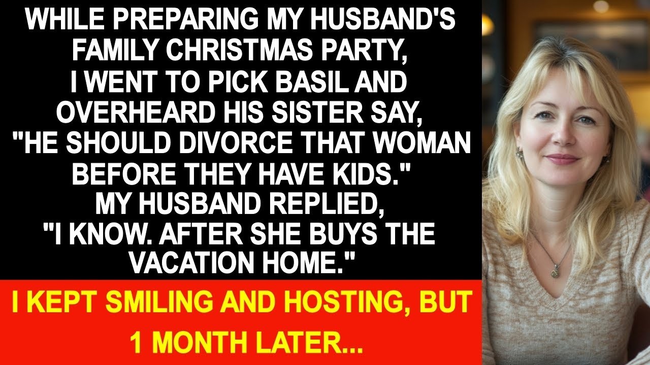 While Preparing The Xmas Dinner For My Hubby's Entire Family, I Stepped Into The Garage And Heard...