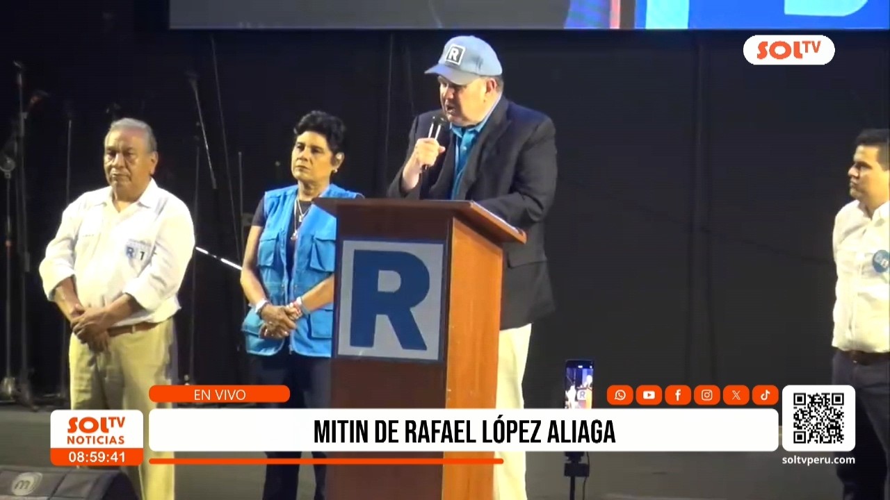Trujillo: Mitin de Rafael López Aliaga desde exteriores del coliseo Mansiche