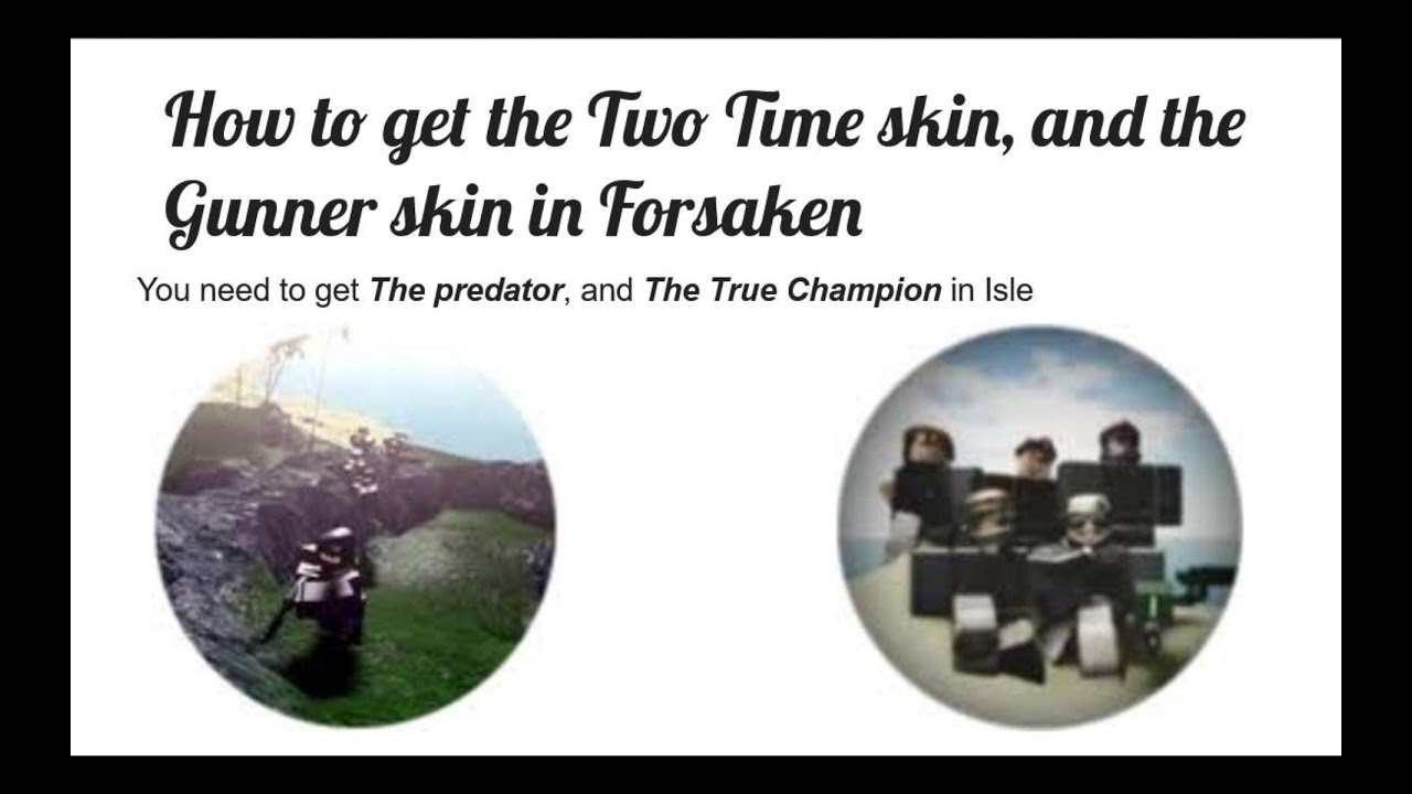 How to get the Ghost Two Time skin and the Gunner Guest skin in Forsaken