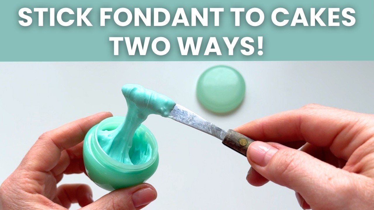 How To Stick Fondant to Fondant Cakes: Edible Glue, Fondant Glue For Beginners