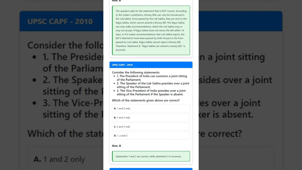 Legislative Procedure: Types of Bills Ordinary, Money, Financial, Constitution Amendment and th...