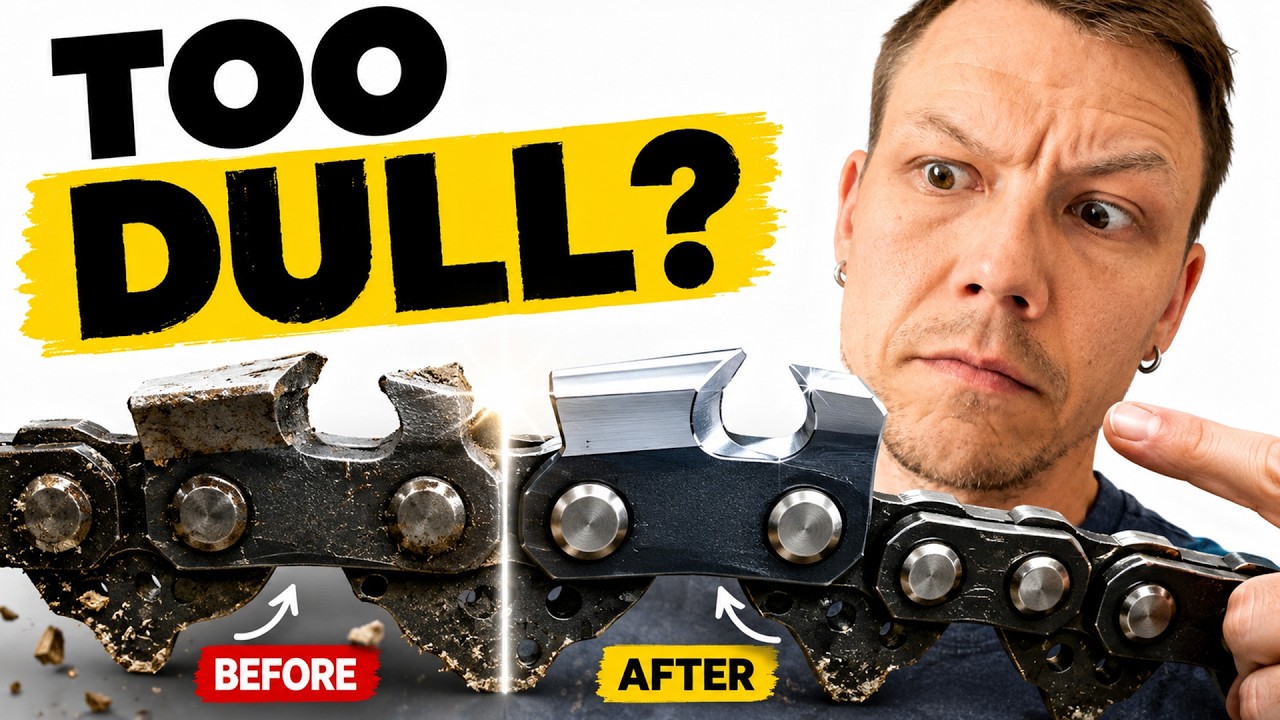 Sharpen a Chainsaw Like a Pro (With Just a File) | Quick & Easy Tutorial
