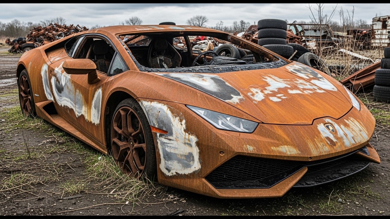 ASMR Car Restoration! Full Restoration Burnt 2015 Lamborghini Huracan to Looking New
