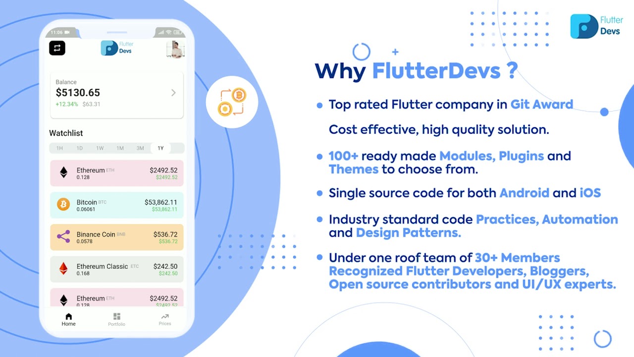 Flutter Crypto Exchange App
