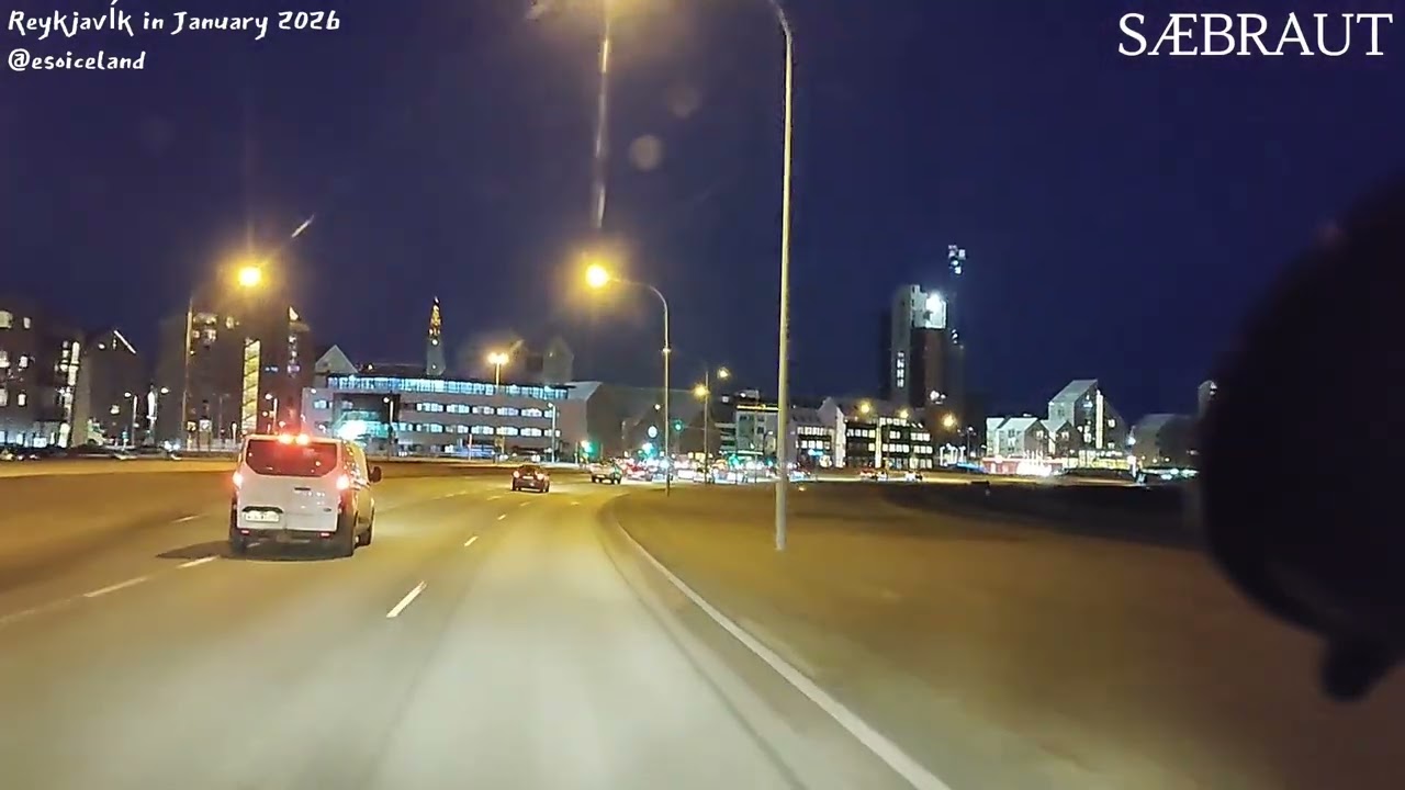 Reykjavík Waterfront Drive | Landmarks from Sæbraut to Grandi (Dashcam)