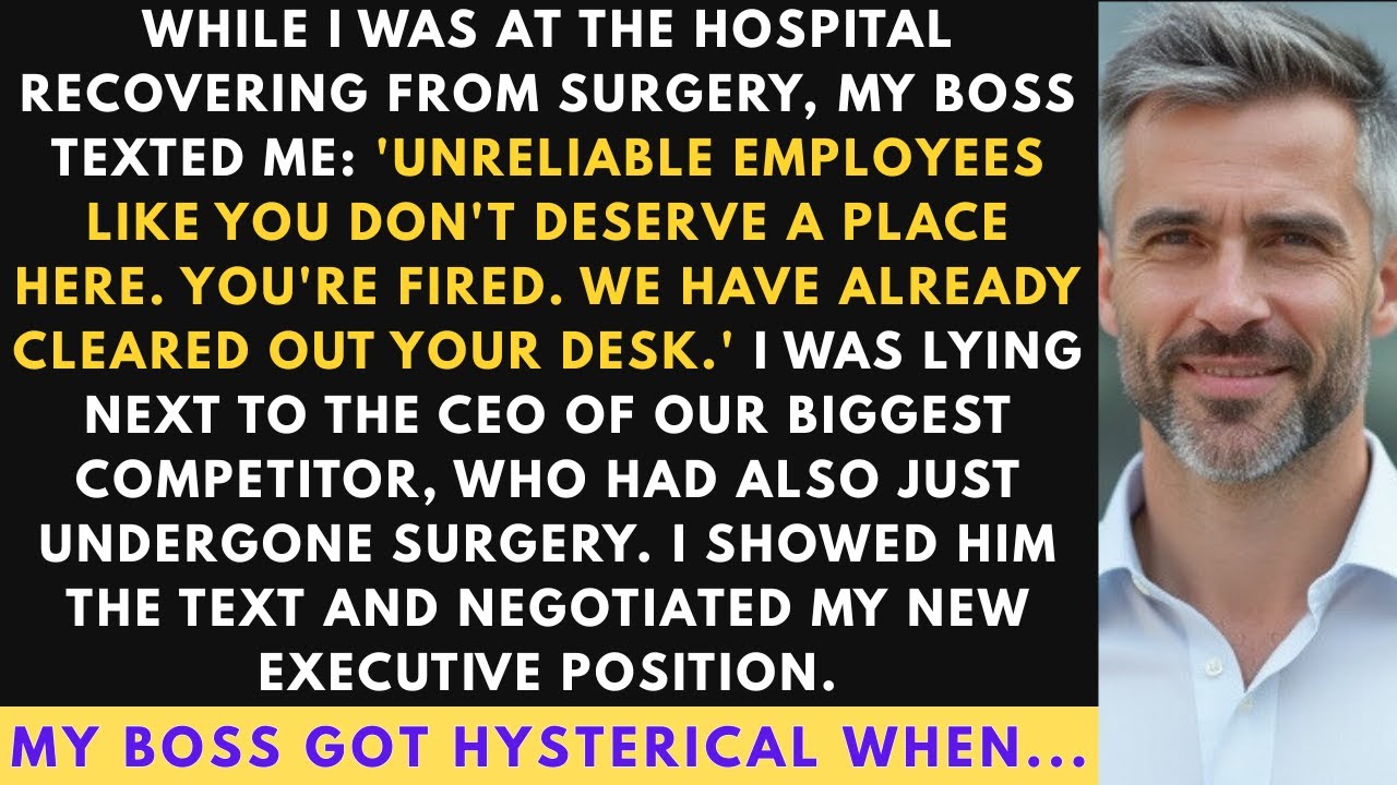 Got Fired By Text While Recovering From Surgery, But Meeting Our Rival Company's CEO Changed My Life