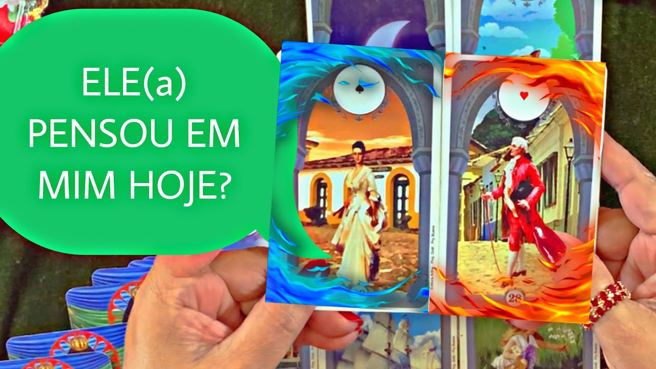 ELE(a)PENSOU EM MIM HOJE? O QUÊ ELE PENSOU? Tarot responde-Dadomancia