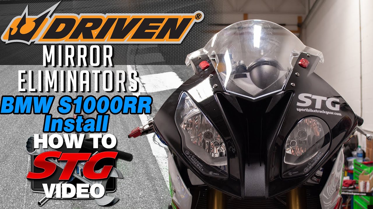 2018 BMW S1000RR Driven Mirror Eliminator Install | 2020 Project Bike | Sportbike Track Gear
