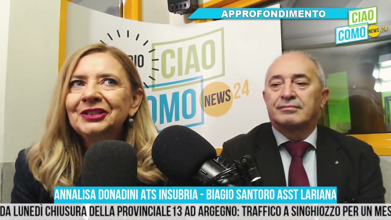 A CiaoComo di mattina la presentazione dell'incontro di Como in salute: vaccinazioni e screening