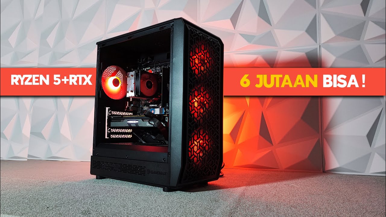 RAKIT PC AMD RYZEN + RTX PAKE CASING GAMEMAX FORGE COC - BENERAN TAMBAH KENCENG!