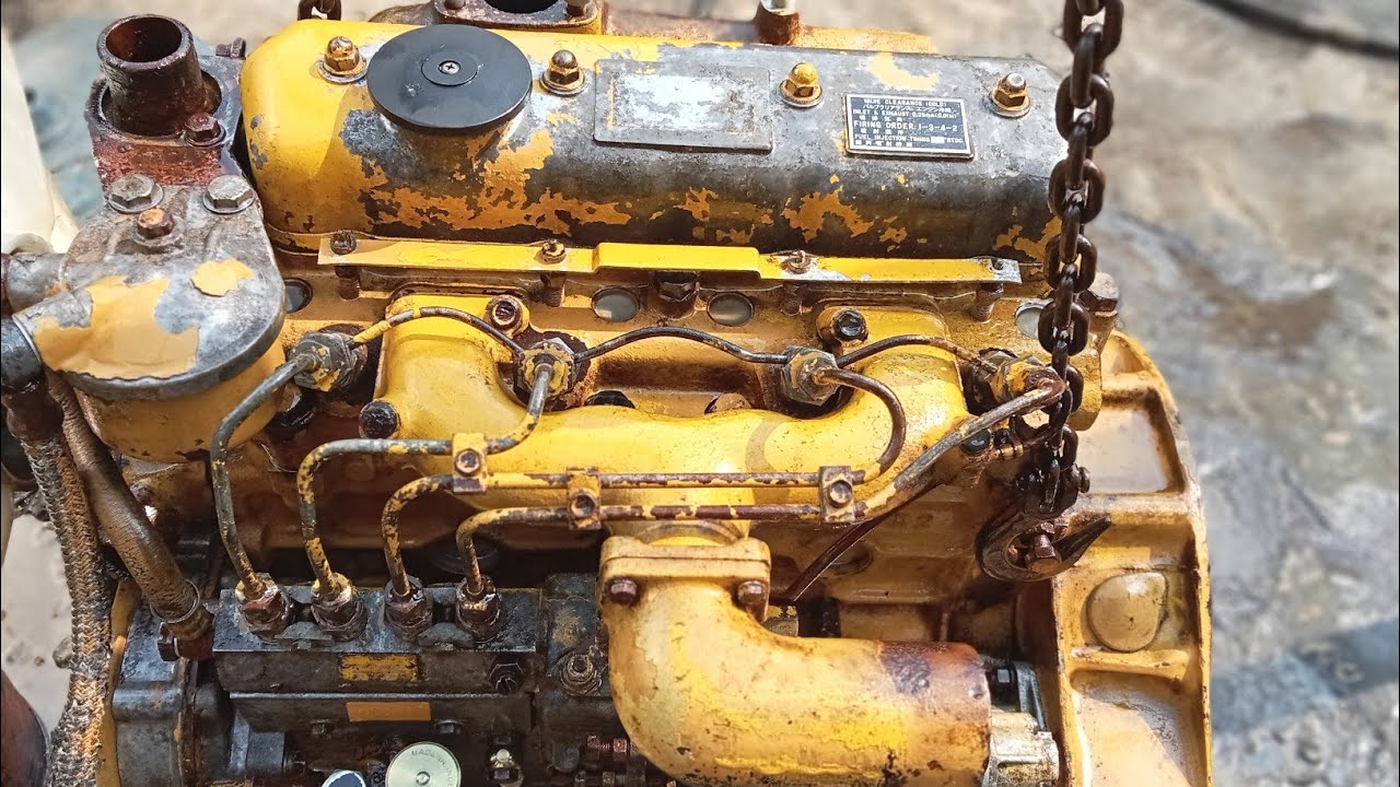 Mitsubishi 4DQ50 máy zin 60hp 3000rpm Giá có trong video lh0964841375