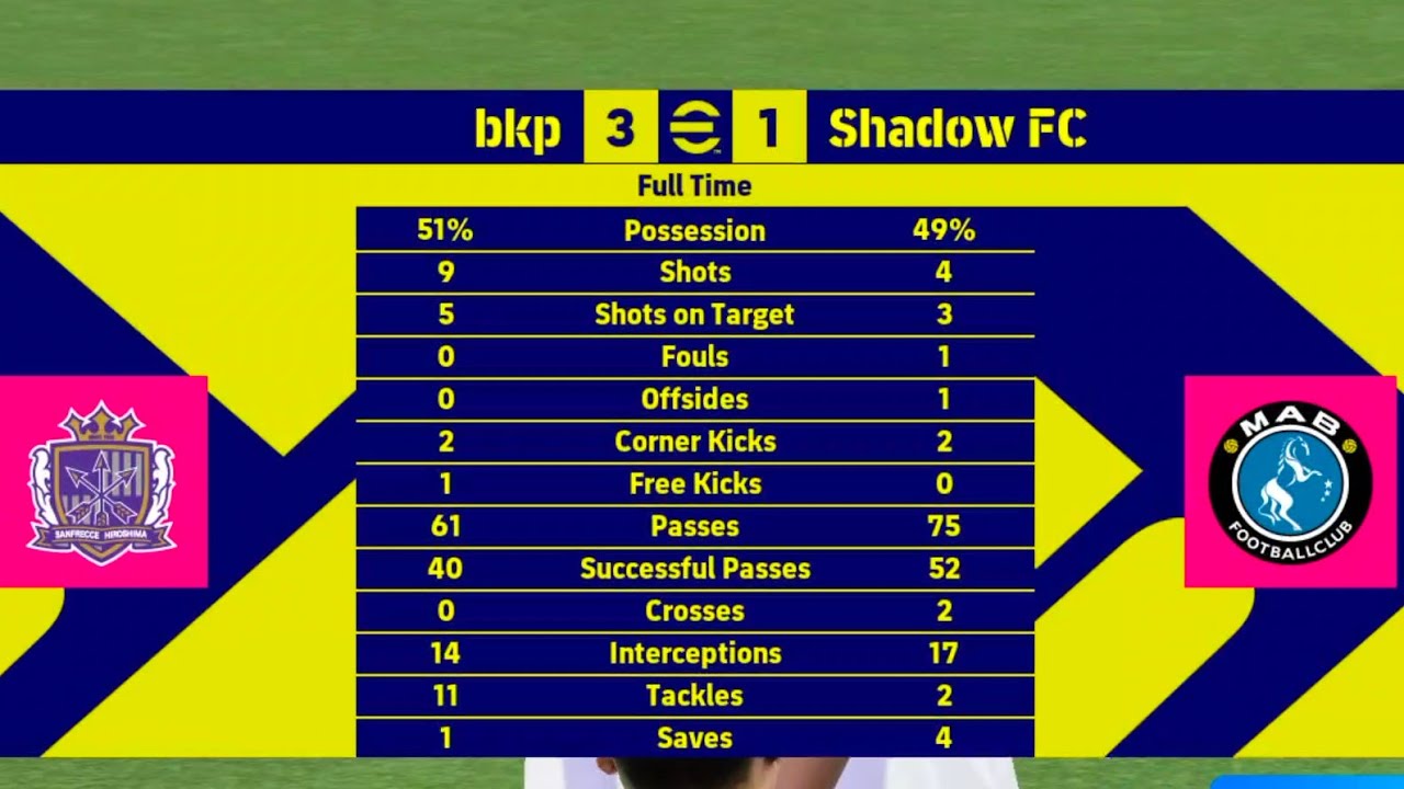 319 | eFootball | bkp vs Shadow | 3-1 | #efootball #pes #football #shorts #fyp #gaming 