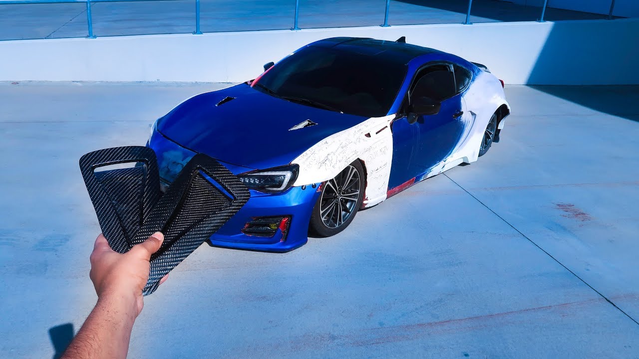 Nissan GTR HOOD VENTS ON BRZ/FRS iNSTALL **CARBON FIBER**