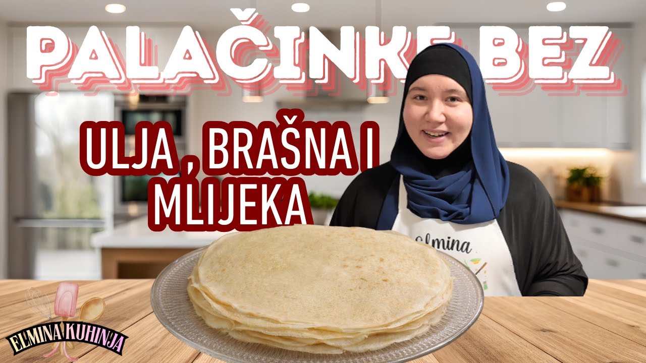 Palacinke BEZ ULJA,BRASNA I MLIJEKA! Recept Od SAMO 3 SASTOJKA!