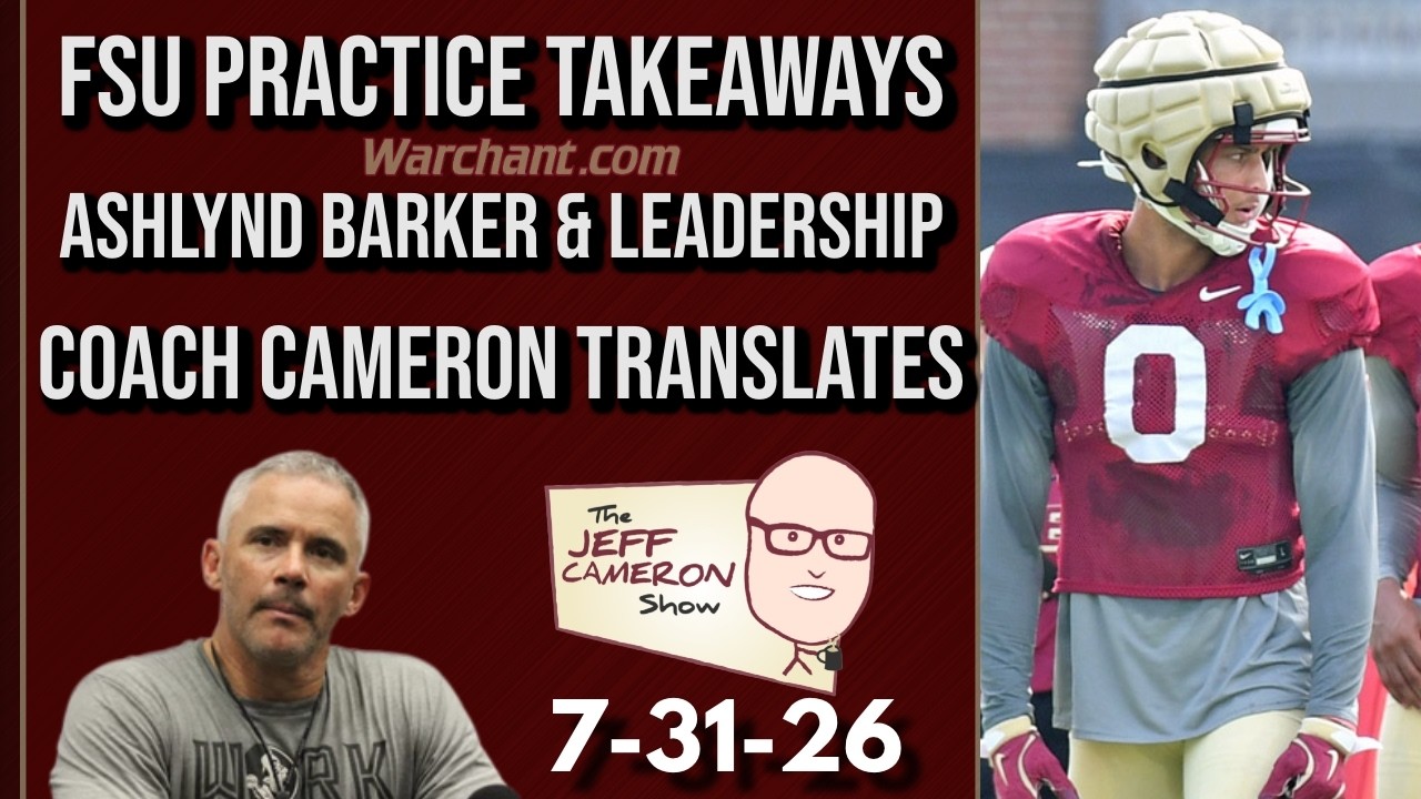 Jeff Cameron Show | FSU Football Practice Observations | Florida State Football | Warchant TV #FSU