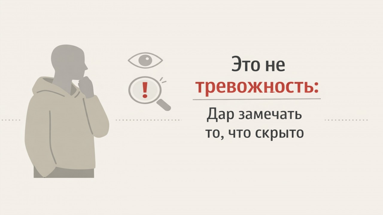 Это не тревожность: дар замечать то, что скрыто