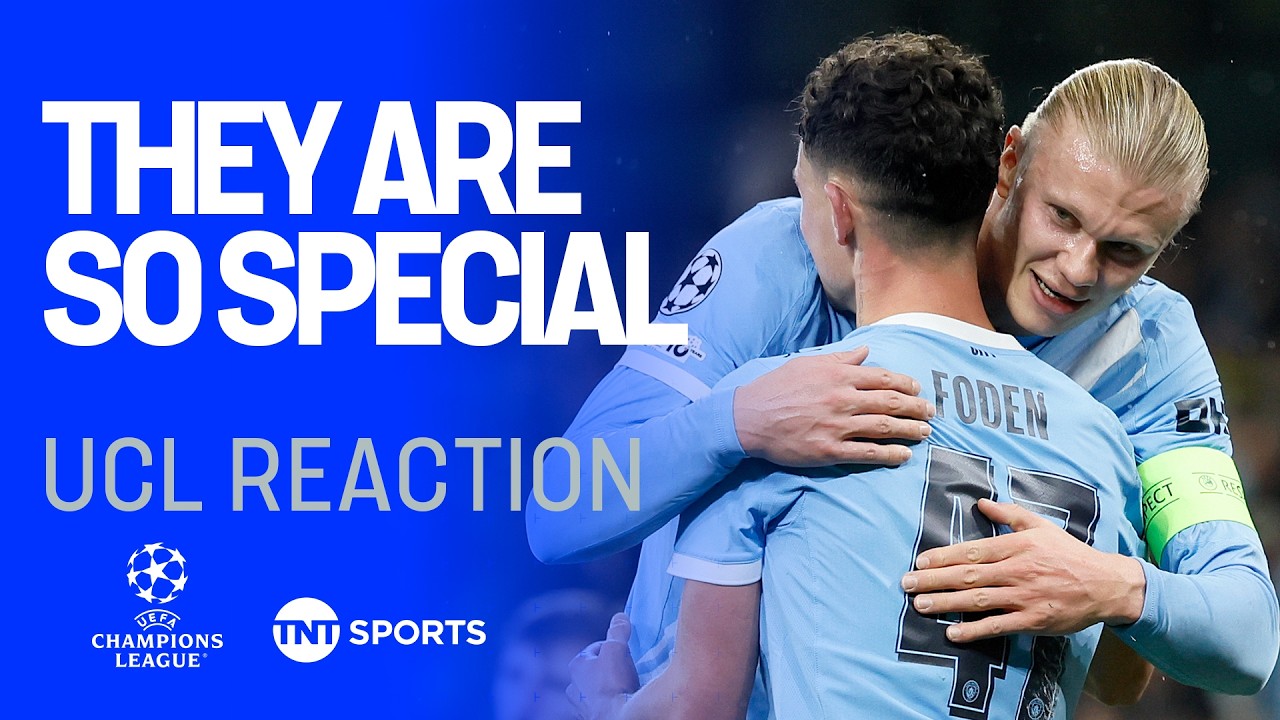 Pep Guardiola runs out of superlatives to describe Erling Haaland and Phil Foden ❤️ #UCL