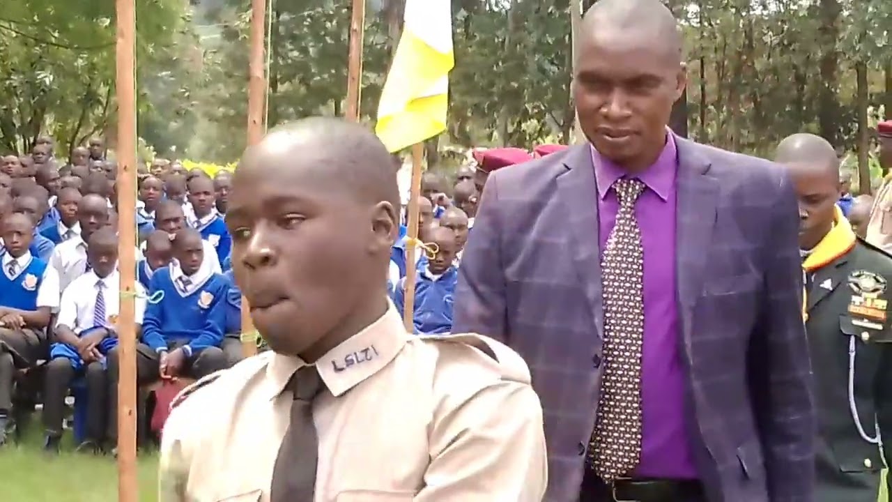 PRINCIPAL MR MATIKO INSPECTING THE PARADE @MOI GESUSU