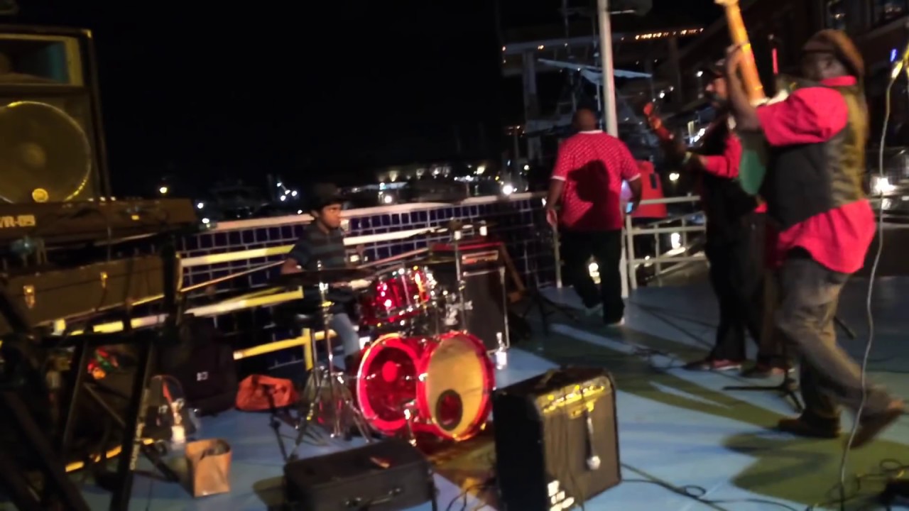 Playing the Drums on Miami Beach With Local Band!