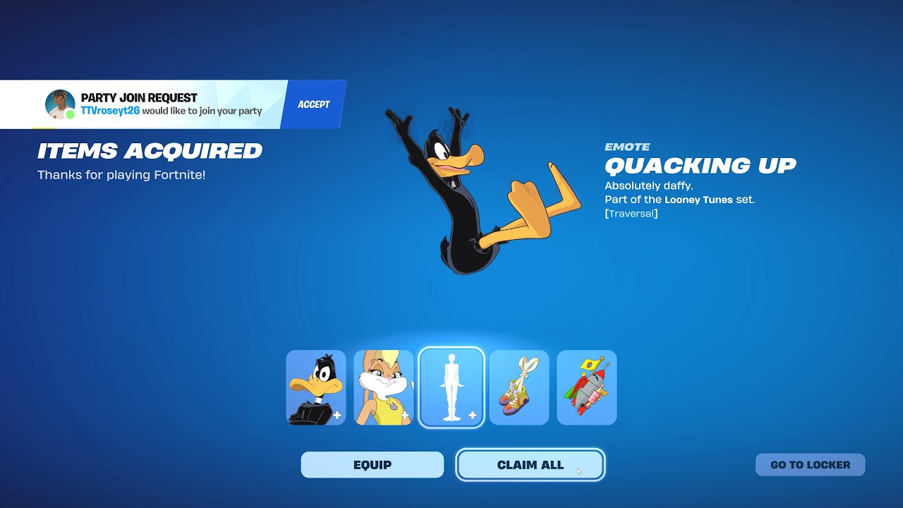 Как получить скины Looney Tunes бесплатно