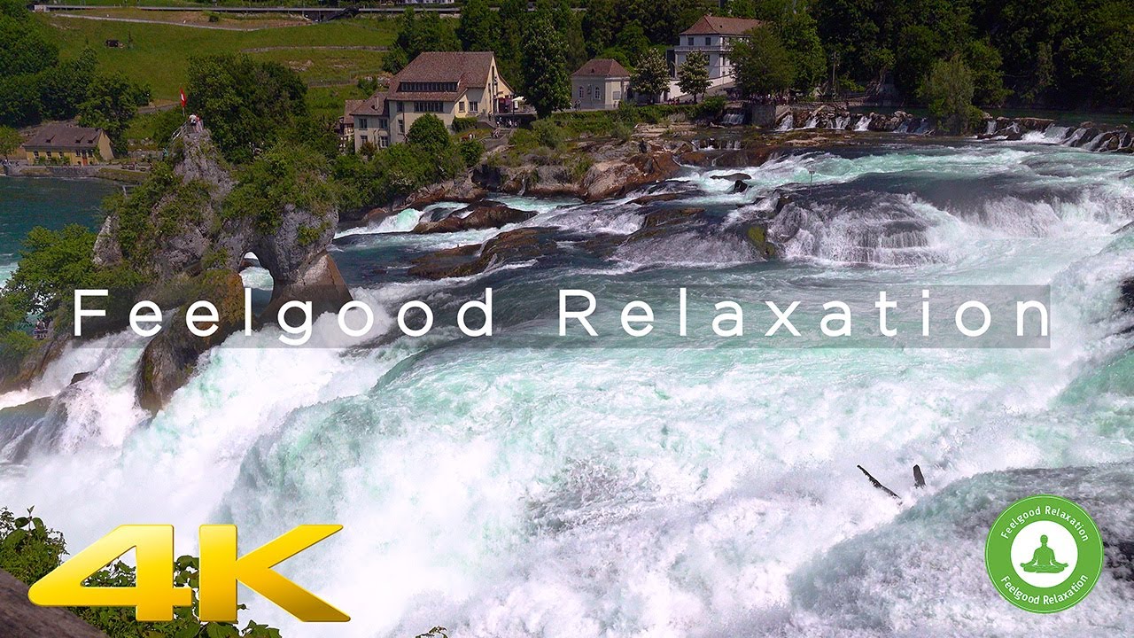 Rhine Falls Laufen Switzerland 4K Original Sound