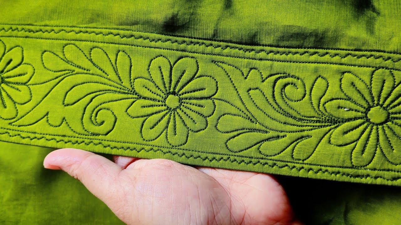 Easy Trick💥 Mohri Design with Beautiful Flower Pattern | Easy & Stylish Stitching Idea Salwar Poncha