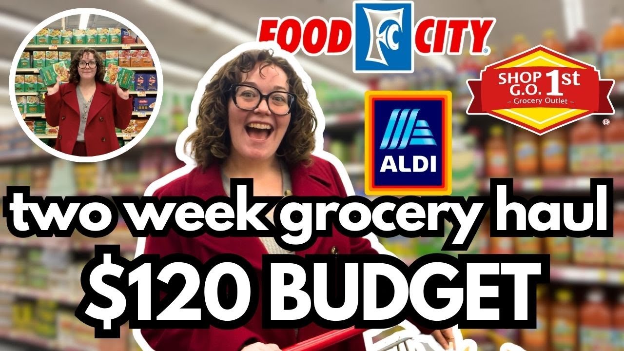 Two Week Grocery Haul! $120 Budget! Multiple Store Grocery Haul! Discount Grocery Shopping!
