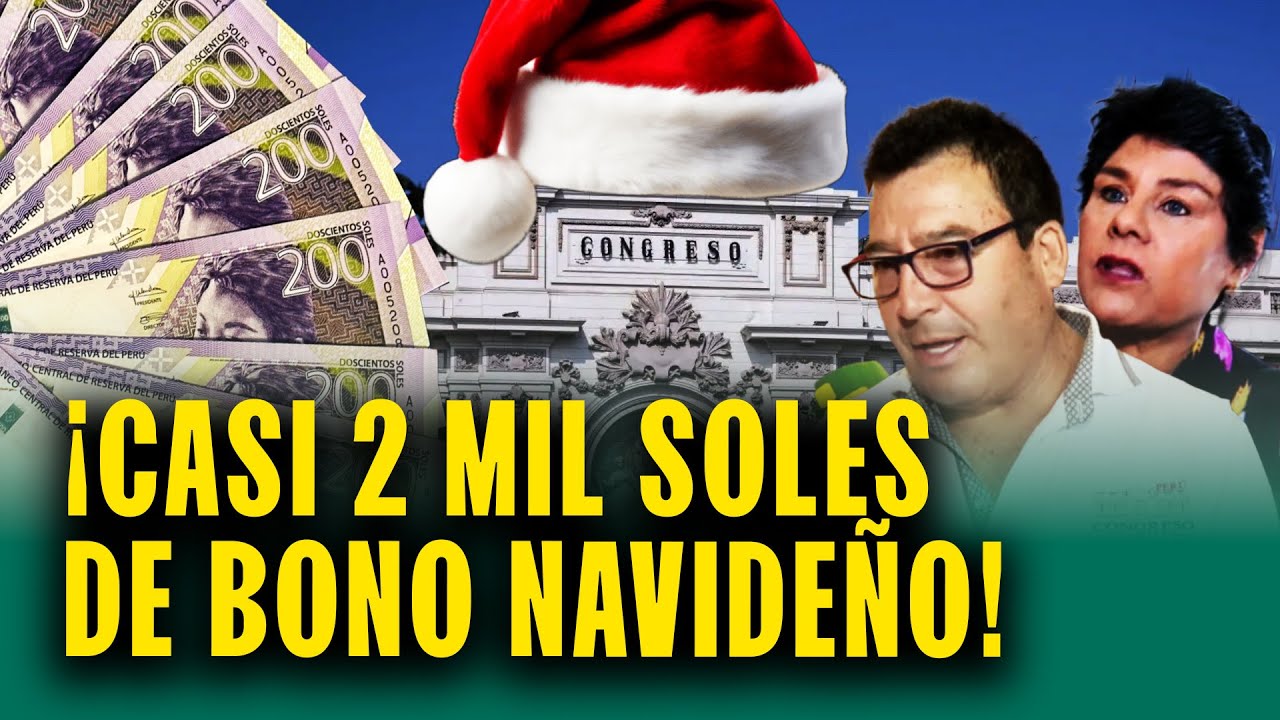 Congresistas tendr&aacute;n bono navide&ntilde;o de 1900 soles y recibir&aacute;n 46 mil soles en diciembre