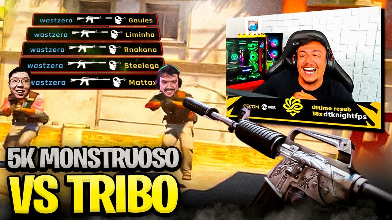 Caí contra a TRIBO no CS2 e não PERDOEI - acabei com o GAME vs. Gaules e CIA