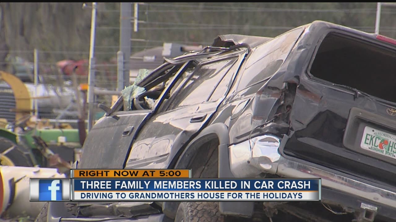 Three family members killed in car crash