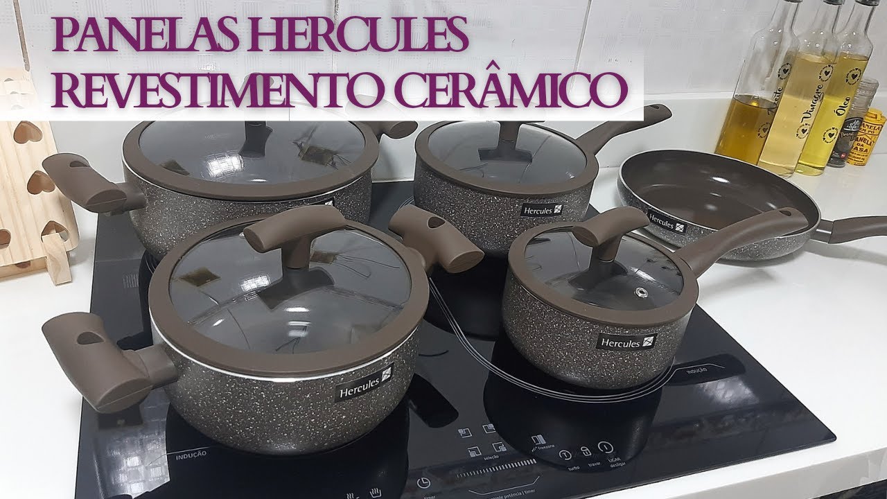 KIT PANELAS DE CERÂMICA HERCULES | AcheAqui Por Naiara Diogo