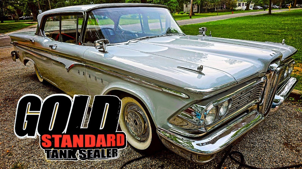 1959 EDSEL GAS TANK REPAIR - KBS TANK SEALER!! #classiccars #oldschool